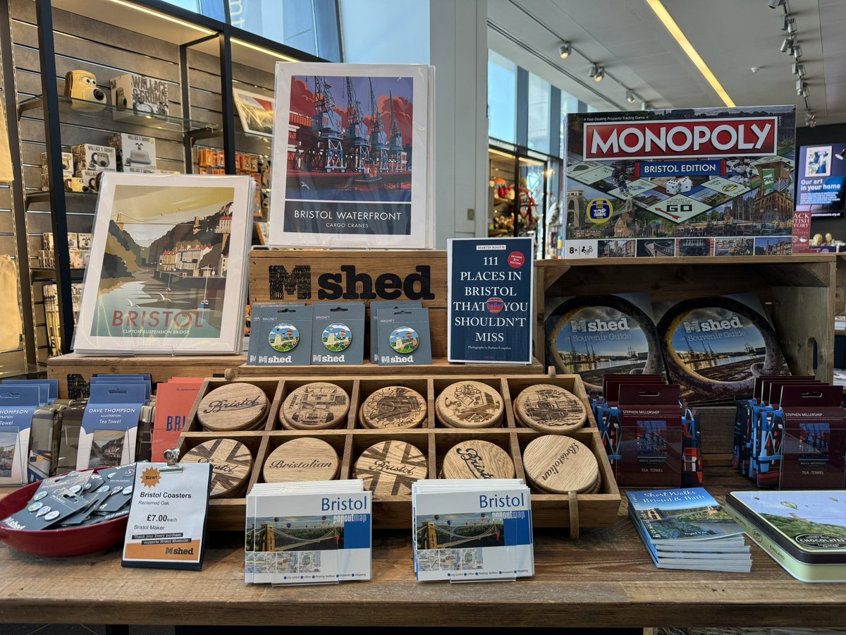 Huge thanks to the team at M Shed for including my guidebook, 111 Places in Bristol That You Shouldn’t Miss, in this fabulous display