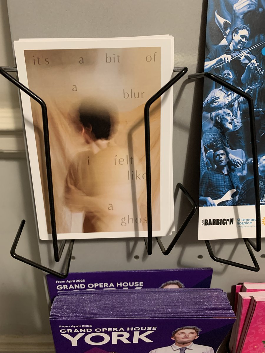 GriefYork's tweet image. Some of our #PicturingGrief postcards spotted in the wild, at York Explore Library and Archive.