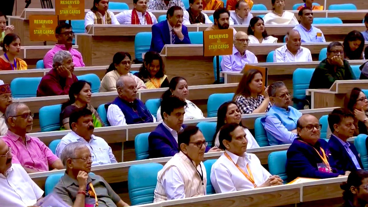 SNSMT (@snsmt) on Twitter photo Congratulate Swami Rambhadracharya Ji for being decorated with Jnanpith Award by Hon’ble President of India Smt. Droupadi Murmu … Team SNSMT
venue: Vigyan Bhawan, Delhi
pic credits: <a href="/rashtrapatibhvn/">President of India</a> Congratulate Swami Rambhadracharya Ji for being decorated with Jnanpith Award by Hon’ble President of India Smt. Droupadi Murmu … Team SNSMT
venue: Vigyan Bhawan, Delhi
pic credits: <a href="/rashtrapatibhvn/">President of India</a>