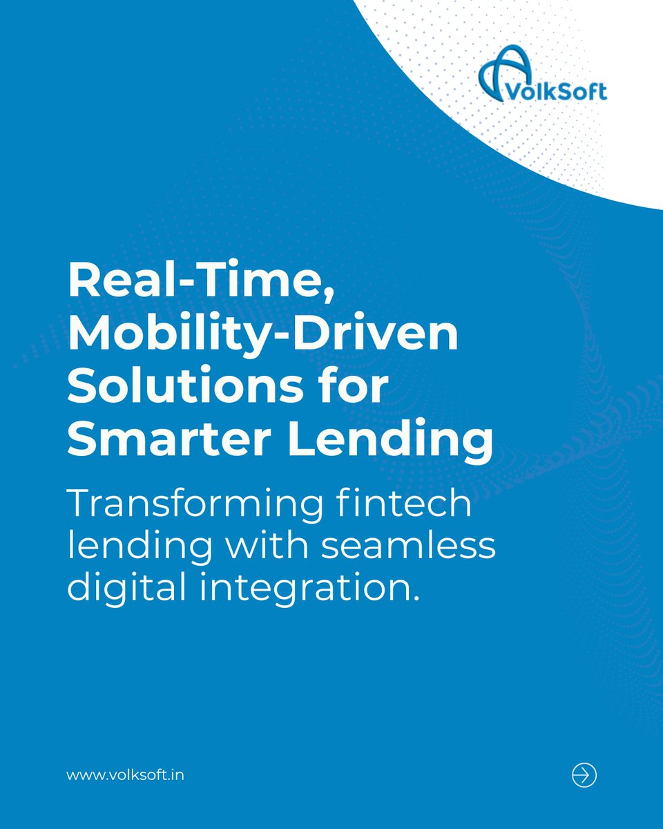 _VolkSoft's tweet image. The future of lending is digital, secure, and mobile-first! 
With advanced integrations, we ensure secure, real-time decision-making—so you can focus on driving growth.
Get in touch today: volksoft.in

#VolkSoft #TechForLending #DigitalFinance #ekyc #API #LoanCycle