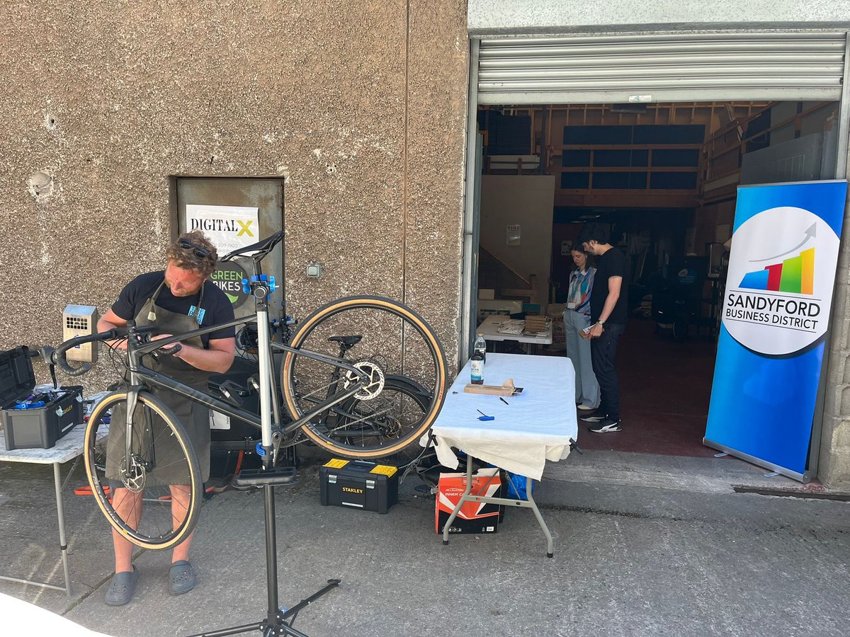 Sandyford Business District (@sandyfordbid) on Twitter photo Last Tuesday, free bicycle safety checks were available in Hub 17, as part of National Bike Week 🚴♀️
Thank you to <a href="/TheBikeHub_ie/">The Bike Hub</a> for your hard work, and <a href="/dlrcc/">Dún Laoghaire-Rathdown County Council</a> for supporting this wonderful week and promoting safe cycling for everyone!
#SBD #NationalBikeWeek #BicycleSafety Last Tuesday, free bicycle safety checks were available in Hub 17, as part of National Bike Week 🚴♀️
Thank you to <a href="/TheBikeHub_ie/">The Bike Hub</a> for your hard work, and <a href="/dlrcc/">Dún Laoghaire-Rathdown County Council</a> for supporting this wonderful week and promoting safe cycling for everyone!
#SBD #NationalBikeWeek #BicycleSafety