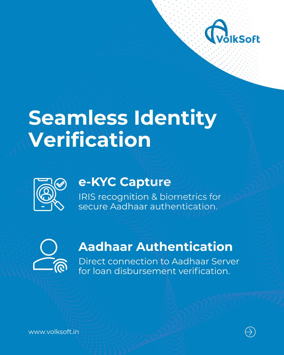 _VolkSoft's tweet image. The future of lending is digital, secure, and mobile-first! 
With advanced integrations, we ensure secure, real-time decision-making—so you can focus on driving growth.
Get in touch today: volksoft.in

#VolkSoft #TechForLending #DigitalFinance #ekyc #API #LoanCycle