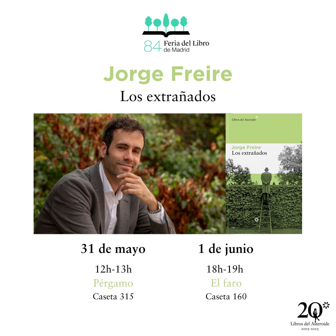 Libros del Asteroide (@librosasteroide) on Twitter photo #agenda #FLMadrid25
✍️ <a href="/ignaciopeyro/">Ignacio Peyró</a>
✍️ Blanca Lacasa
✍️ Jonathan Arribas
✍️ <a href="/JorgeFreire_/">Jorge Freire</a>
Aquí las coordenadas
¿Venís? #agenda #FLMadrid25
✍️ <a href="/ignaciopeyro/">Ignacio Peyró</a>
✍️ Blanca Lacasa
✍️ Jonathan Arribas
✍️ <a href="/JorgeFreire_/">Jorge Freire</a>
Aquí las coordenadas
¿Venís?