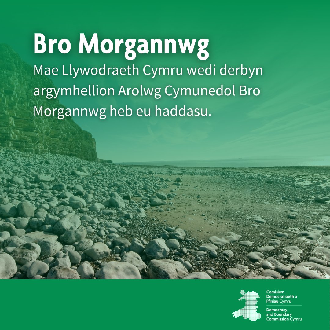 Mae Llywodraeth Cymru wedi cyhoeddi ei bod wedi derbyn argymhellion Arolwg Cymunedol y Comisiwn o Fro Morgannwg heb addasiad.

Darllen mwy 👇

cdffc.llyw.cymru/newyddion/05-2…