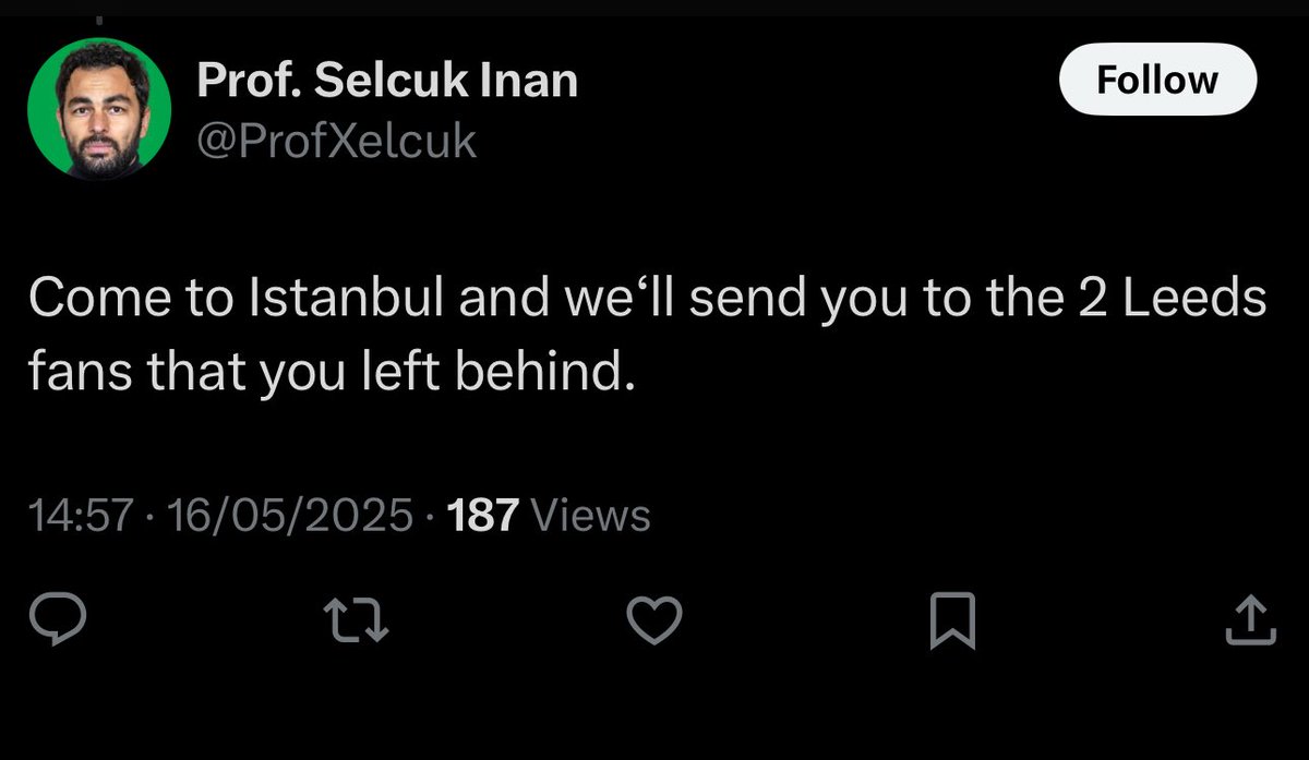tomhilton89's tweet photo. What a wonderful fan base, and he’s a professor, maybe? Don’t get suckered in, ignore his bint of an ex, trust in our captain 👍🏻 #lufc https://t.co/YNNIuLjgJ9