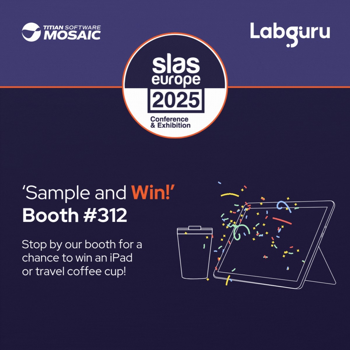 Cenevo_'s tweet image. DON’T READ unless you like free stuff 👀🎁

We’re bringing our Sample &amp;amp; Win challenge to #SLASEU2025!
📍 Booth 312
💻 Try our demo
🧪 Pick a test tube
🎉 Win a prize (maybe even an iPad)

Fun, fast, and powered by Mosaic Sample Management.

#Labguru #LabAutomation #LifeSciences