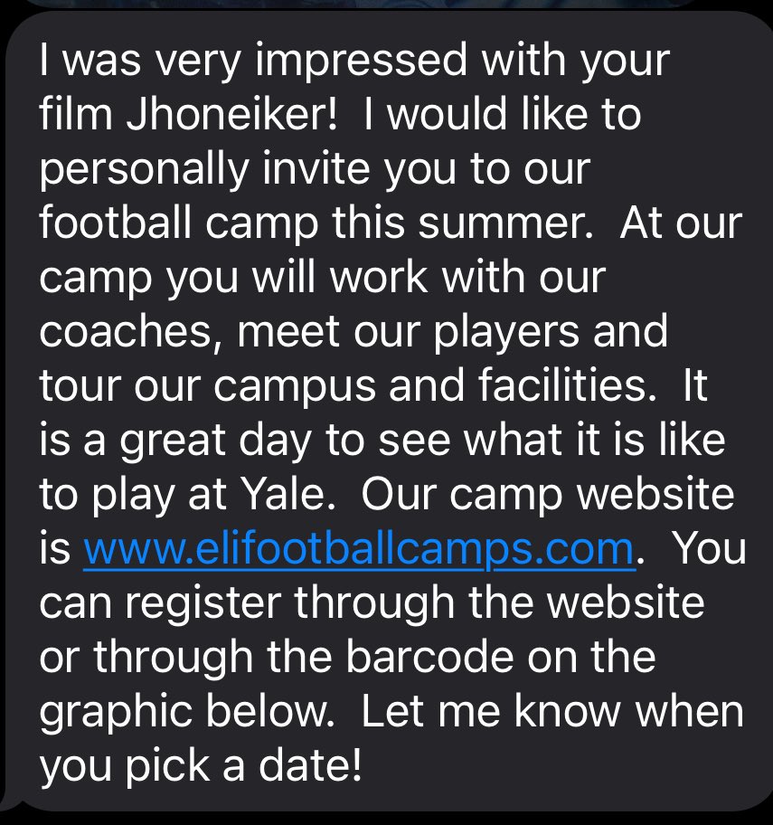 Jhoneikerd1's tweet image. Thank you to @CoachRenoYale and @yalefootball for this great opportunity at their summer camps🔥.@CoachD28_BU @CHighFB