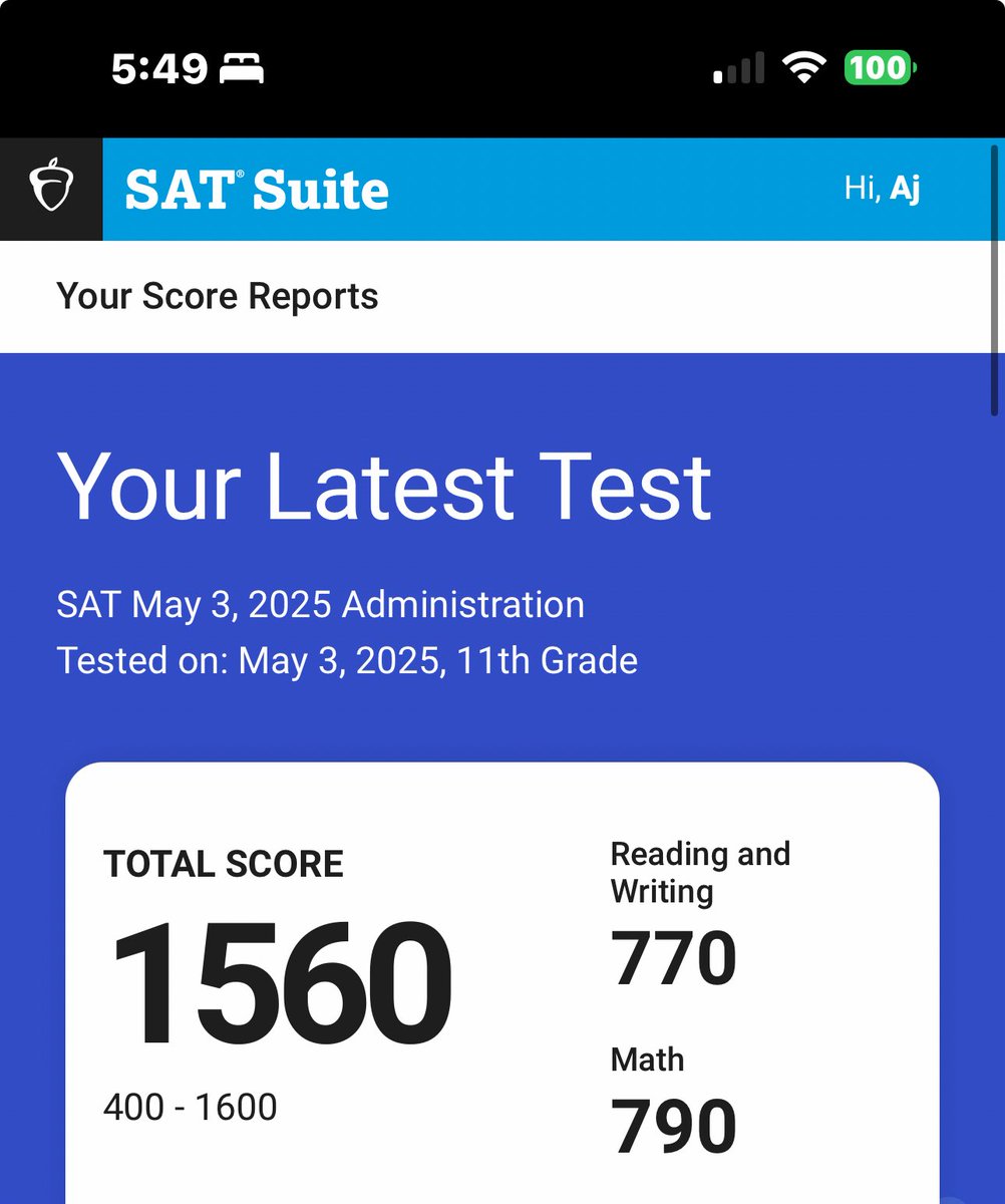 Anderson (AJ) Salo (@ajsalo_9) on Twitter photo Proud to share that I scored a 1560 on my SAT. Hard work works!
<a href="/_ColeMurphy_/">Cole Murphy</a> <a href="/3PointKicking/">3Point Kicking</a> <a href="/hwfootball/">Harvard-Westlake Football</a> <a href="/porter_dameon/">Dameon Porter</a> <a href="/hwathletics/">Harvard-Westlake</a> <a href="/Chris_Sailer/">Chris Sailer Kicking</a> <a href="/GP_Recruiting/">GamePlan Recruiting</a> <a href="/ThePuntFactory/">Aaron Perez</a> <a href="/Hunterh24/">Hunter Holmes</a> <a href="/Coach_MThompson/">Matt Thompson</a> Proud to share that I scored a 1560 on my SAT. Hard work works!
<a href="/_ColeMurphy_/">Cole Murphy</a> <a href="/3PointKicking/">3Point Kicking</a> <a href="/hwfootball/">Harvard-Westlake Football</a> <a href="/porter_dameon/">Dameon Porter</a> <a href="/hwathletics/">Harvard-Westlake</a> <a href="/Chris_Sailer/">Chris Sailer Kicking</a> <a href="/GP_Recruiting/">GamePlan Recruiting</a> <a href="/ThePuntFactory/">Aaron Perez</a> <a href="/Hunterh24/">Hunter Holmes</a> <a href="/Coach_MThompson/">Matt Thompson</a>