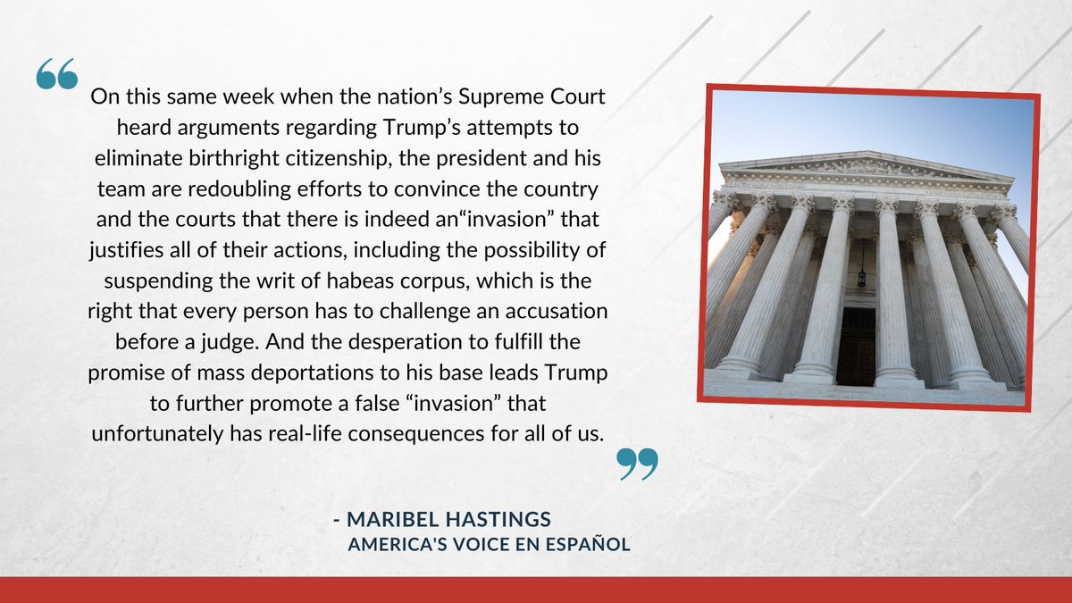 America's Voice (@americasvoice) on Twitter photo In her weekly column, <a href="/maribelhastings/">Maribel Hastings</a> writes that the fake immigrant “invasion” promoted by Trump has real consequences for all of us.
buff.ly/W7itP4v In her weekly column, <a href="/maribelhastings/">Maribel Hastings</a> writes that the fake immigrant “invasion” promoted by Trump has real consequences for all of us.
buff.ly/W7itP4v