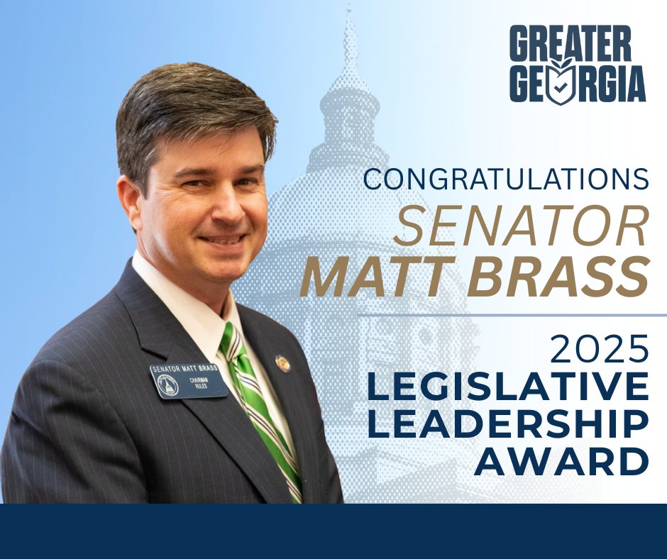 Greater Georgia (@greatergeorgia) on Twitter photo Congrats to <a href="/BrassforGA/">Matt Brass, Georgia State Senator</a> ā the man who makes even Rules Committee meetings exciting! As Chairman, he's been instrumental in advancing the <a href="/GASenateGOP/">GA Senate Republicans</a> top conservative priorities. Georgia is stronger because of his leadership. Congrats to <a href="/BrassforGA/">Matt Brass, Georgia State Senator</a> ā the man who makes even Rules Committee meetings exciting! As Chairman, he's been instrumental in advancing the <a href="/GASenateGOP/">GA Senate Republicans</a> top conservative priorities. Georgia is stronger because of his leadership.
