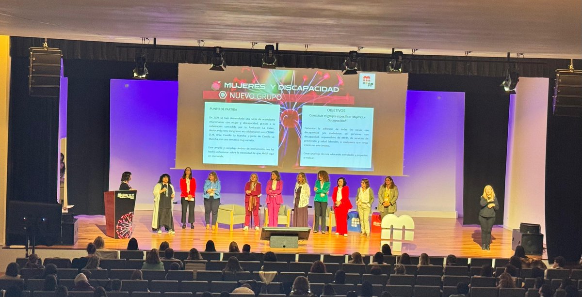 #CongresoMSP25 
Presentación de un nuevo grupo de trabajo en #MujeresSP "Mujeres y discapacidad" de la mano de <a href="/ANAICARO72/">ANA CARO</a>. ¿Te animas a participar?