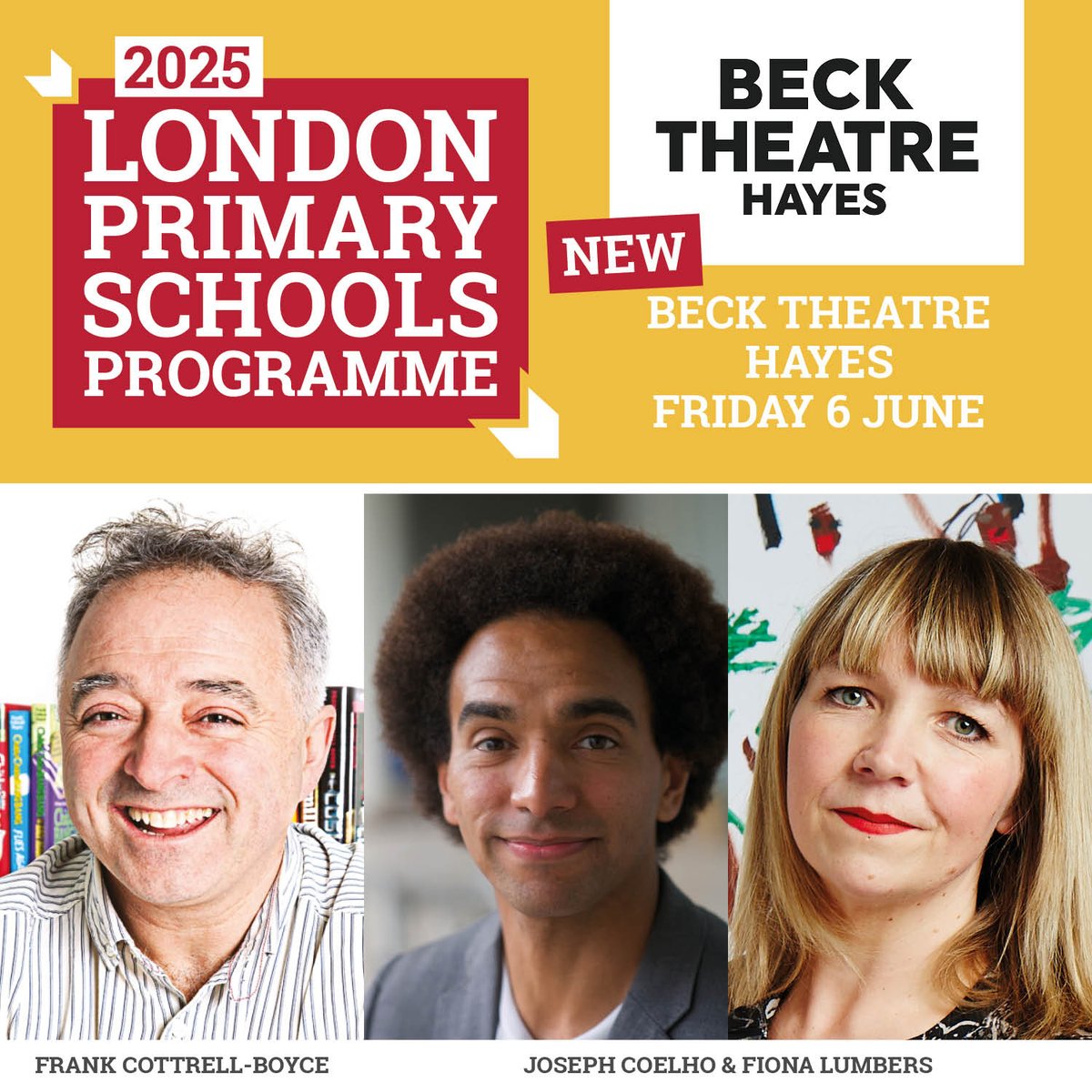 BarnesKidsLitFest (@kidslitfest) on Twitter photo LONDON! #TEACHERS! How lucky are you?
We still have room for ONE class for <a href="/frankcottrell_b/">Frank Cottrell-Boyce</a> AND TWO classes with #JosephCoelho & <a href="/fionalumbers/">Fiona Lumbers</a> at our FREE Schools Programme <a href="/BeckTheatre/">Beck Theatre</a> UB3 2UE on Friday 6 June. Book for your class right now barneskidslitfest.org/schools-2025... LONDON! #TEACHERS! How lucky are you?
We still have room for ONE class for <a href="/frankcottrell_b/">Frank Cottrell-Boyce</a> AND TWO classes with #JosephCoelho & <a href="/fionalumbers/">Fiona Lumbers</a> at our FREE Schools Programme <a href="/BeckTheatre/">Beck Theatre</a> UB3 2UE on Friday 6 June. Book for your class right now barneskidslitfest.org/schools-2025...