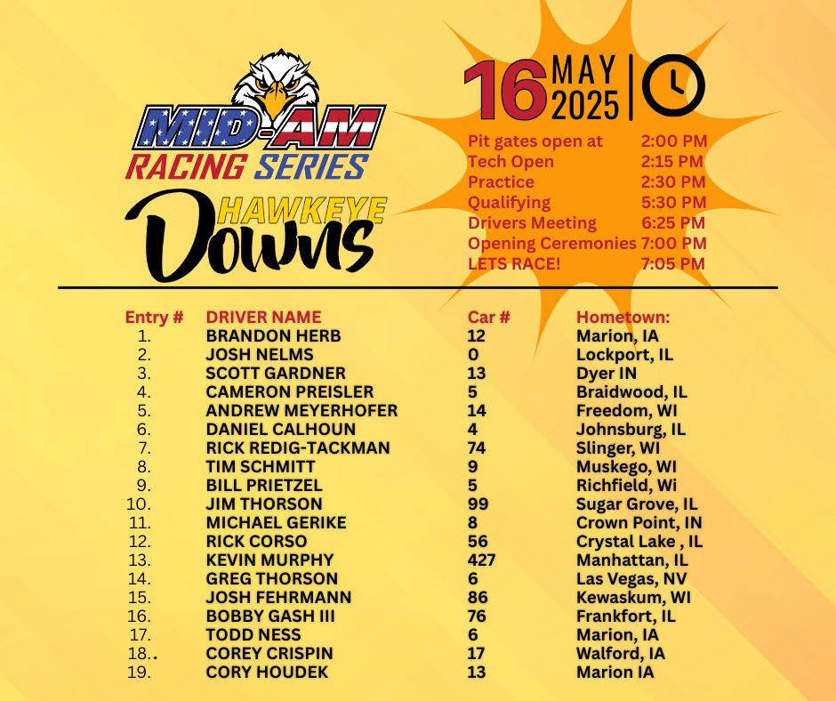 Mid-Am Racing Series tweet media