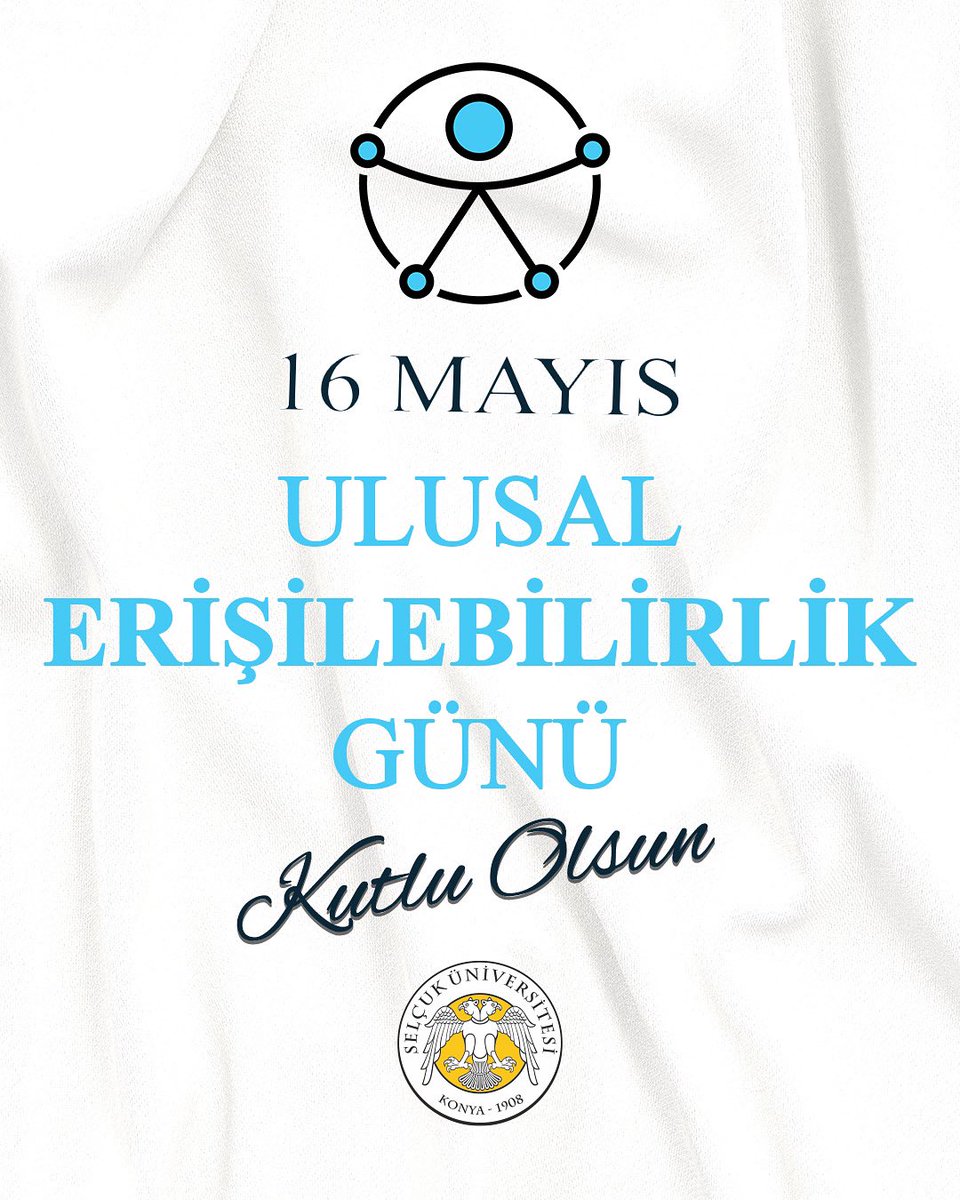 Hüseyin Yılmaz (@profdrhyilmaz) on Twitter photo Cumhurbaşkanımız Sayın <a href="/RTErdogan/">Recep Tayyip Erdoğan</a>’ın tensipleriyle ilan edilen 16 Mayıs Ulusal Erişilebilirlik Günü’nde kapsayıcı bir toplum için emek veren herkesi yürekten kutluyorum. Selçuk Üniversitesi olarak eğitimden bilime, sosyal hayattan sanata her alanda engelsiz bir gelecek için Cumhurbaşkanımız Sayın <a href="/RTErdogan/">Recep Tayyip Erdoğan</a>’ın tensipleriyle ilan edilen 16 Mayıs Ulusal Erişilebilirlik Günü’nde kapsayıcı bir toplum için emek veren herkesi yürekten kutluyorum. Selçuk Üniversitesi olarak eğitimden bilime, sosyal hayattan sanata her alanda engelsiz bir gelecek için