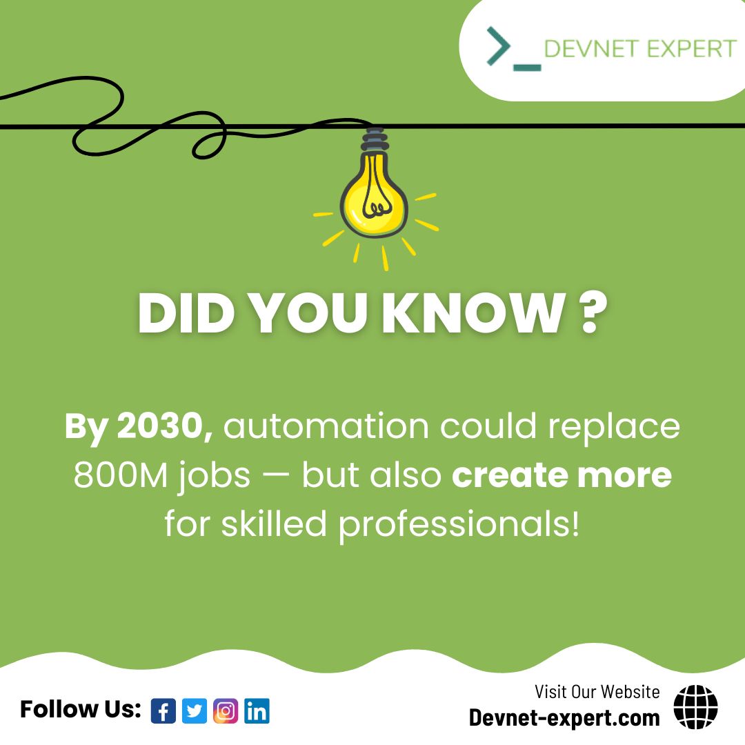 devnetexpert1's tweet image. Unlock your future with DEVNET EXPERT – thrive in the automation era!
𝘃𝗶𝘀𝗶𝘁 𝘂𝘀: lnkd.in/ey847s9n
𝗖𝗼𝗻𝘁𝗮𝗰𝘁 𝘂𝘀: +91-9582-801-239
𝗘𝗺𝗮𝗶𝗹: info@devnetexpert.com
#DevNetExpert #Automation #DigitalSkills #FutureOfWork #TechCareers #Upskill #Reskill #Networking