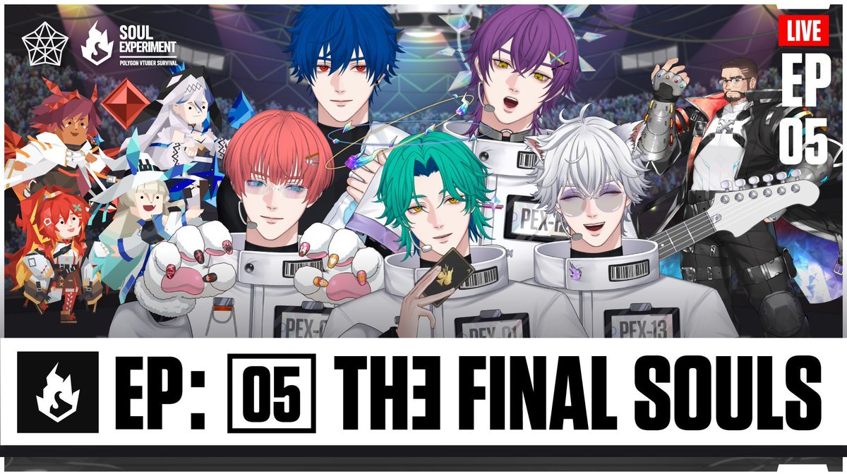 Polygon_Project's tweet photo. 💎 SOUL EXPERIMENT | VTUBER SURVIVAL 💎 EP05 : THE FINAL SOULS
[ สรุปผลการทดลอง | THE FINAL SOULS ]
หลังจากฝ่าฟันอุปสรรค์ ที่เต็มไปด้วยหยาดเหงื่อและน้ำตา การทดลองก็ได้ก้าวเข้ามาถึงบทสรุป 
ใครจะเป็น 3 คนที่เปล่งประกายออกมา มาลุ้นไปพร้อมกัน คืนนี้ 20:00 !
.
📍 รับชมได้ที่ Polygon Official
👉 https://t.co/arHdwUlCy3
.
✨✨✨✨✨✨✨✨✨✨✨✨✨✨✨✨✨✨
.
💎 SOUL EXPERIMENT | VTUBER SURVIVAL 💎
🔹 รายละเอียดกิจกรรม https://t.co/FFDIjaJq3E
🔹 [PV] PROJECT SOUL EXPERIMENT https://t.co/d83Eq1rYVF
.
#PEX #SoulExperiment #PolygonExperiment #PolygonProject #Vtuber #VtuberTH
