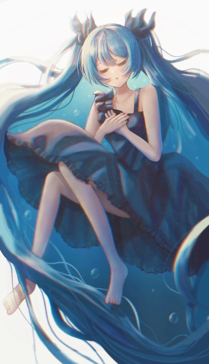 nyaaaa252's tweet photo. 深海少女🫧 #初音ミク https://t.co/eUY9anR4ki