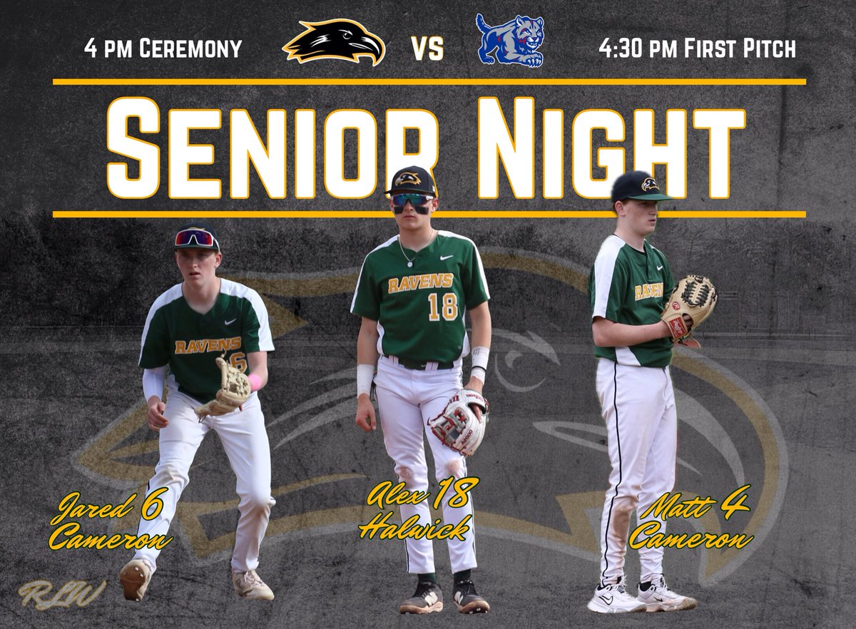 RavenaBaseball's tweet photo. Senior Night!!!!!! https://t.co/SGnzGKdBeI