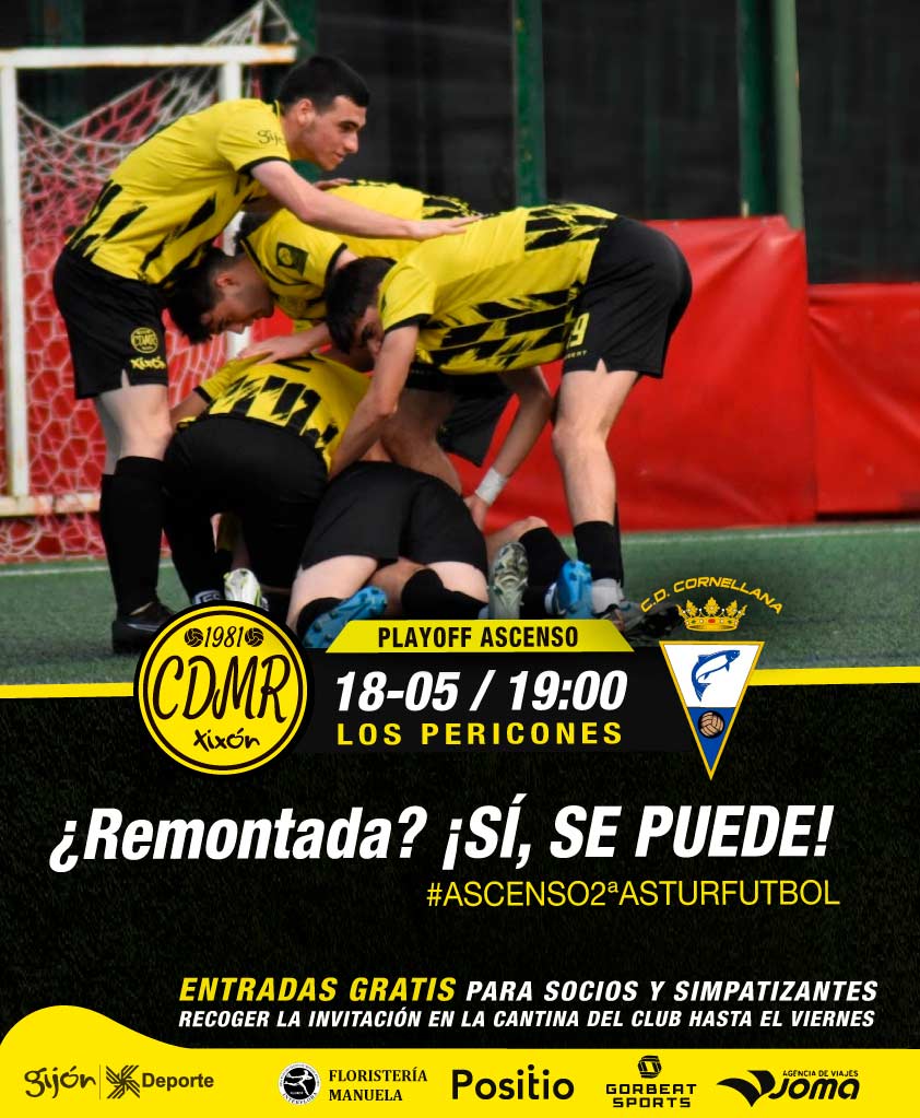 ⚽ ¿Quieres vivir un ascenso? ¡Nuestro regional lo va a lograr! El primer paso es remontar el 3-1 del partido de ida. ¡Vas a ser el jugador número 12!

✅ Tienes cita este domingo a las 19 horas en Los Pericones. ¡Recoge tu entrada gratis hoy!

¡Vamos, Manolo! 🟡⚫