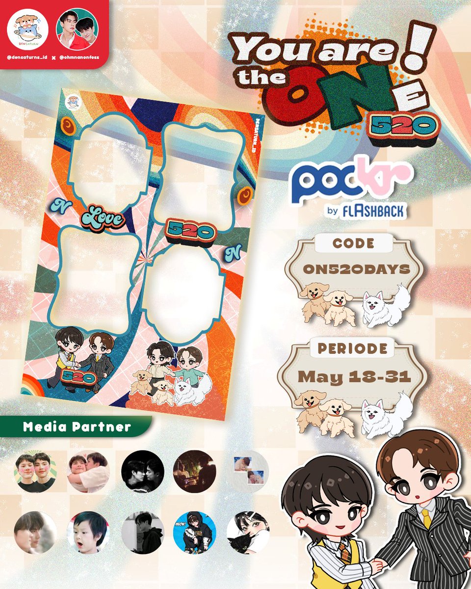 ohmnanonfess's tweet photo. ♡ 𝐒𝐰𝐞𝐞𝐭 𝟓𝟐𝟎! ♡

OhmNanon 520 Val's Photobooth Event by @ohmnanonfess x @densaturns_id

📆 May 18-31
📍🇮🇩 : @selfietimeid
📍🇹🇭: @helloflashback 

Let's make every snap a memory worth keeping, Tag us to share your sweet moment!

#OhmNanon 
#โอมนนน https://t.co/rtE7qEcp0o