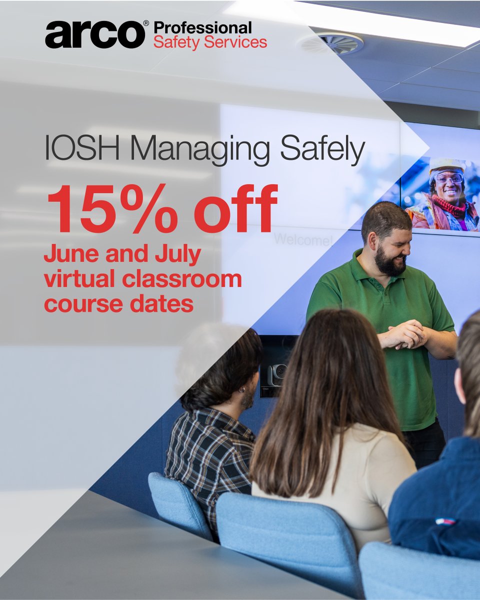 Get 15% off IOSH Managing Safely virtual classroom training courses in June and July 2025 – making it easier to access high-quality training wherever you are! Enquire now to secure you place today loom.ly/QWPzhqU 

#iosh #managingsafely #ioshmanagingsafely #course