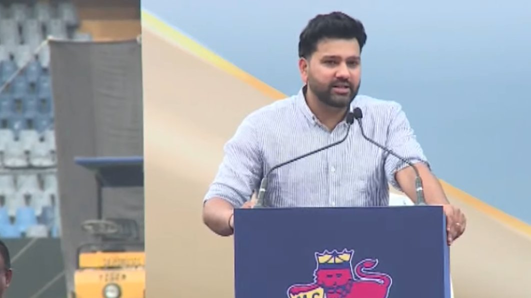 CricCrazyJohns's tweet photo. Rohit Sharma said "It will be a special feeling to play on the 21st now that i have a stand here at this iconic stadium". https://t.co/2zBroBiR3h