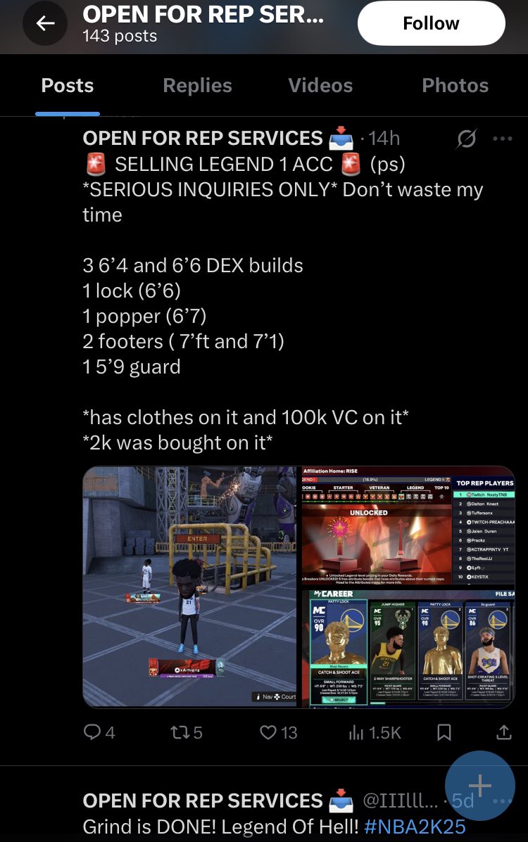 NBA2K Scammers List | Proof Page ❎ tweet media