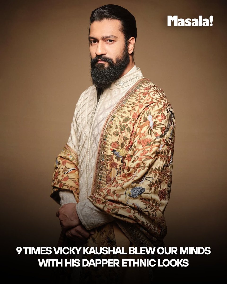 masalauae's tweet photo. #MasalaFitCheck | On Vicky Kaushal's 37th birthday, let's revisit some his most regal ethnic moments — from classic sherwanis to contemporary twists, the birthday boy knows how to serve royalty, one look at a time. 🖤
#VickyKaushal #FashionDiaries #HappyBirthdayVickyKaushal https://t.co/x8G9fH60bi