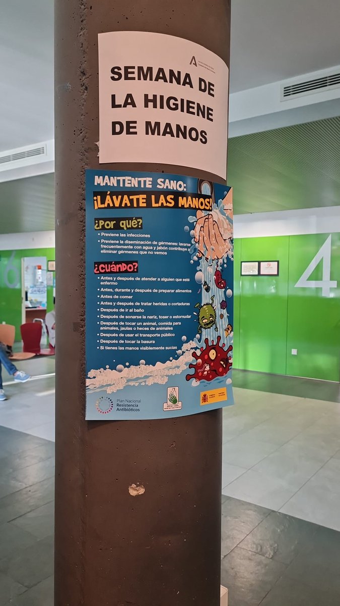 🖐️🌎Continuamos en DSAP Sevilla con actividades por el #DiaMundialDeHigieneDeManos

ℹ️👨‍👩‍👧‍👧Sesión de sensibilización y recordatorio de la  importancia y la correcta higiene de manos para pacientes, a través de una mesa informativa en el CS Cisneo Alto.