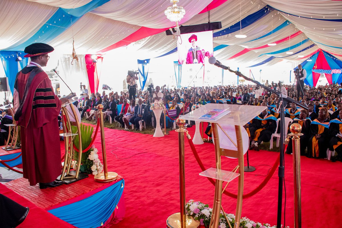 HonJuliusMigos's tweet photo. Today, I had the honour of presiding over the 3rd Graduation Ceremony of Kiirua Technical Training Institute in Meru County, where 800 trainees were awarded certificates and diplomas in various technical and vocational disciplines.

I congratulated the graduates on their remarkable achievements and encouraged them to become ambassadors of change within their communities. I urged them to embrace lifelong learning and take advantage of emerging opportunities in innovation, entrepreneurship, and the digital economy.

The colourful ceremony brought together parents, trainers, community leaders, and stakeholders from both the education and industry sectors—all united in celebrating the accomplishments and potential of these 800 skilled graduates.

Among the dignitaries present was Hon. Mugambi Rindikiri, Member of Parliament for Buuri Constituency.