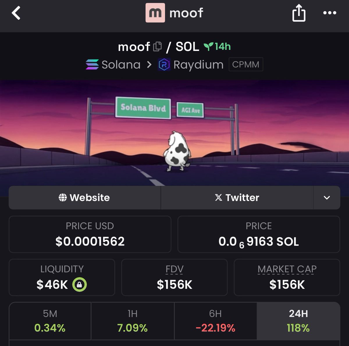kryptofox001's tweet photo. Gave my TG members exclusive investment on $Moof at $156K MCap.
Ca: A4y1cCnyEh8psYTqhuw94q3qkYBtTR6EUHzDgYD5bonk
SEND THAT DM TO JOIN NOW.
#Moof
#Solana
#Memecoin https://t.co/lxiG4VS4Xe