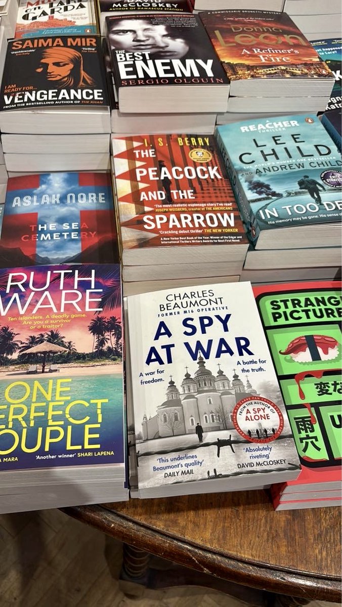 I.S. Berry | THE PEACOCK AND THE SPARROW (@isberryauthor) on Twitter photo Thanks to spy novelist extraordinaire <a href="/MerleNygate/">Merle Nygate</a> for spotting THE PEACOCK AND THE SPARROW at <a href="/Dauntbooks/">Daunt Books</a> on Marylebone High Street, #London...next to one of my fave shelf-mates, <a href="/Cb20226/">CharlesBeaumont</a>. <a href="/noexitpress/">No Exit Press</a> <a href="/bedsqpublishers/">Bedford Square Publishers</a> <a href="/Fletchreads/">LauraFletcher</a> Thanks to spy novelist extraordinaire <a href="/MerleNygate/">Merle Nygate</a> for spotting THE PEACOCK AND THE SPARROW at <a href="/Dauntbooks/">Daunt Books</a> on Marylebone High Street, #London...next to one of my fave shelf-mates, <a href="/Cb20226/">CharlesBeaumont</a>. <a href="/noexitpress/">No Exit Press</a> <a href="/bedsqpublishers/">Bedford Square Publishers</a> <a href="/Fletchreads/">LauraFletcher</a>