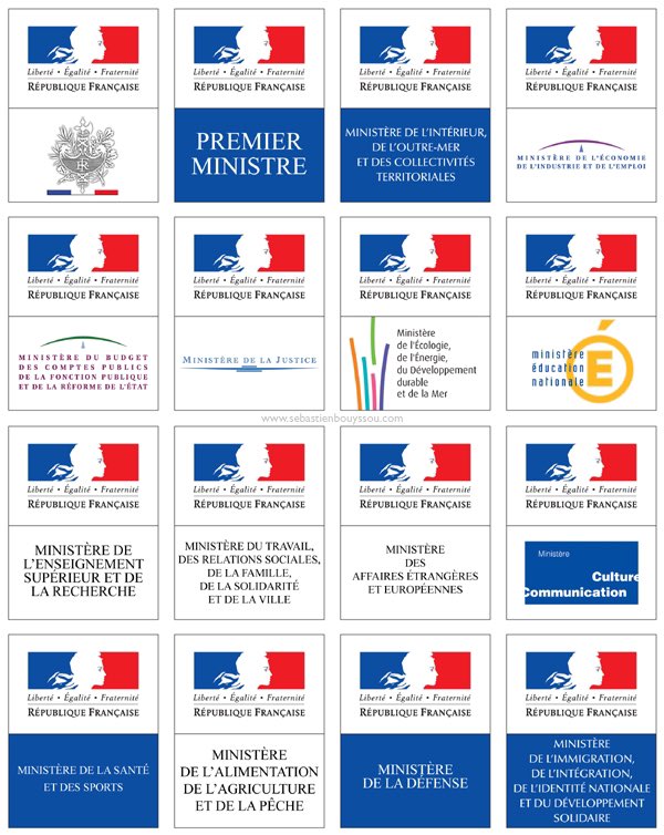 Lafrans fè travay amonizasyon imaj Leta sa sa gen plis pase 10 lane. Malgre sa gen enkoyerans men o mwen ou wè gen yon travay ki fèt pou devlope yon sistèm vizyèl koyeran e ki kadre ak imaj repiblik la. 

Yon grenn ministè paka deside chanje logo ankò mwens nan yon konkou.