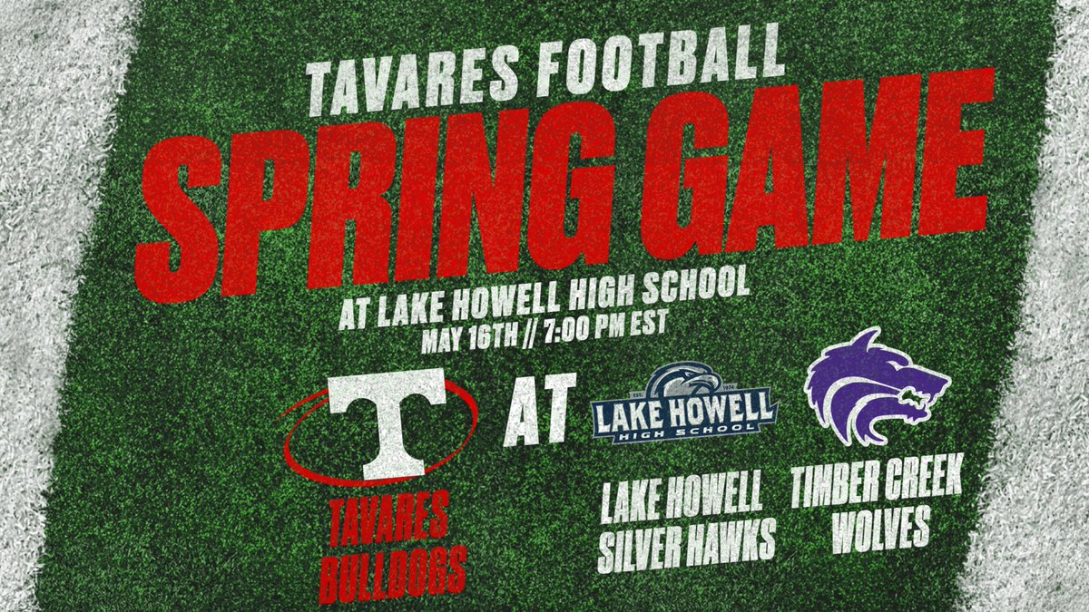 Tavares Football (@footballtavares) on Twitter photo 🚨GAMEDAY🚨
2025 Spring Game Jamboree
🆚: Lake Howell/Timber Creek
📍: Lake Howell HS
⏰: 7:00PM
🔴⚪️#TavaresMade #TavaresFootball
<a href="/CenFLAPreps/">Central Florida Preps</a> <a href="/FlaHSFootball/">FloridaHSFootball.com</a> <a href="/PrepRedzoneFL/">Prep Redzone Florida</a> <a href="/DanLaForestFB/">Dan LaForest 🏈</a> <a href="/Andy_Villamarzo/">Andy Villamarzo</a> <a href="/bighitslive/">BIGHITSLIVE</a> <a href="/HSFB_Scoreboard/">Central Florida HS Scoreboard</a> <a href="/HSSportsFL/">HSSportsFlorida</a> <a href="/HSFBamerica/">High School Football America</a> <a href="/VarsityHSSports/">VARSITY High School Sports</a> 🚨GAMEDAY🚨
2025 Spring Game Jamboree
🆚: Lake Howell/Timber Creek
📍: Lake Howell HS
⏰: 7:00PM
🔴⚪️#TavaresMade #TavaresFootball
<a href="/CenFLAPreps/">Central Florida Preps</a> <a href="/FlaHSFootball/">FloridaHSFootball.com</a> <a href="/PrepRedzoneFL/">Prep Redzone Florida</a> <a href="/DanLaForestFB/">Dan LaForest 🏈</a> <a href="/Andy_Villamarzo/">Andy Villamarzo</a> <a href="/bighitslive/">BIGHITSLIVE</a> <a href="/HSFB_Scoreboard/">Central Florida HS Scoreboard</a> <a href="/HSSportsFL/">HSSportsFlorida</a> <a href="/HSFBamerica/">High School Football America</a> <a href="/VarsityHSSports/">VARSITY High School Sports</a>
