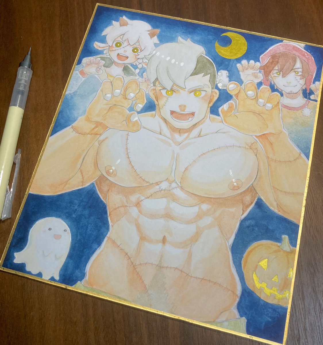 大きめサイズの色紙完成できたら持っていきます！