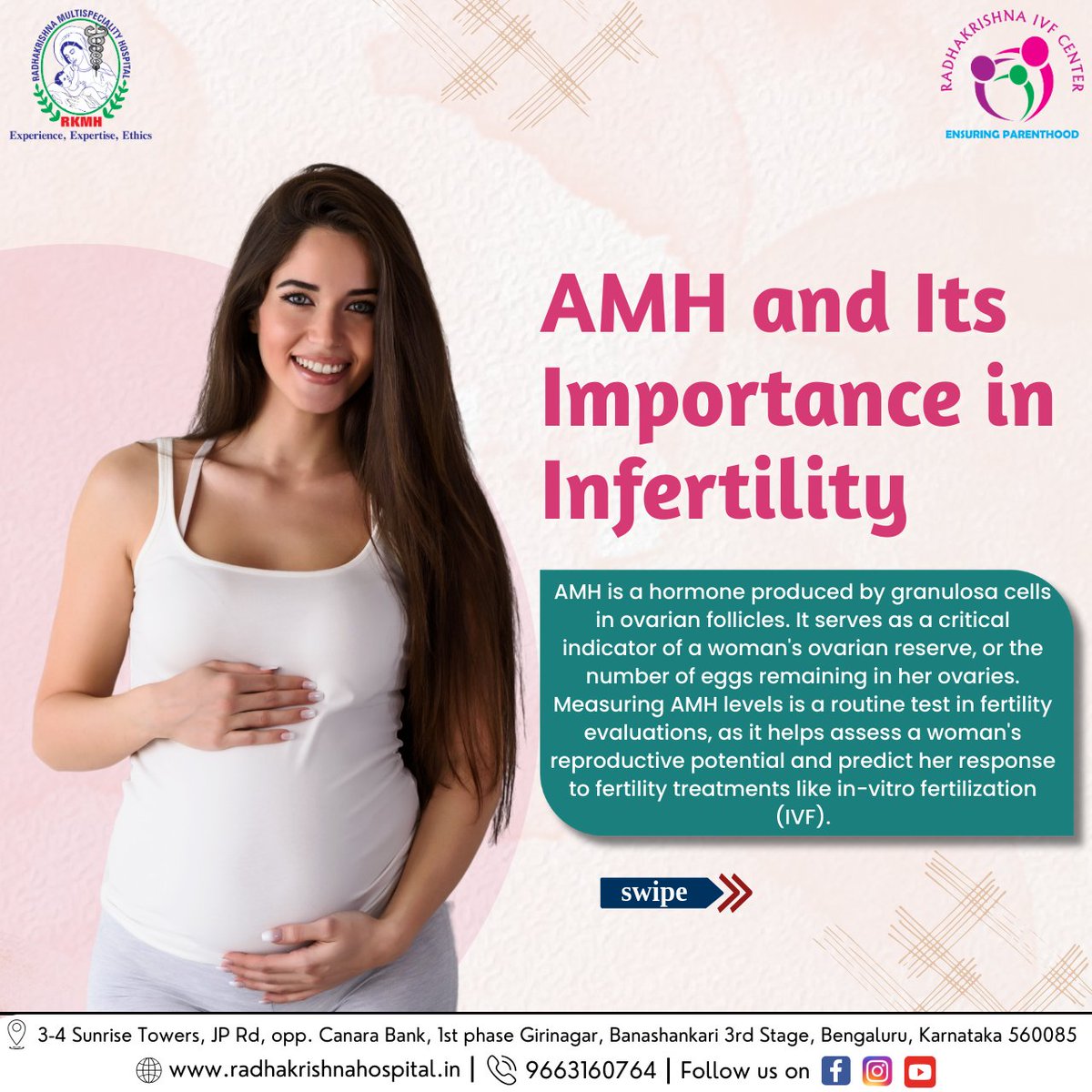 radhakrishnaivf's tweet image. 🧬 AMH is a key hormone that reveals your ovarian reserve and helps predict your fertility potential.

𝐜𝐚𝐥𝐥 𝐮𝐬 𝐨𝐧: 9663160764

#AMHLevels #OvarianReserve #FemaleFertility #HormoneHealth #ReproductiveHealth #TryingToConceive #FertilityEducation #KnowYourAMH