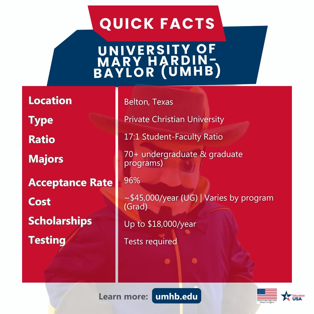 🎥 Missed our webinar with the University of Mary Hardin-Baylor (UMHB)? No worries—catch the replay!

We had a great session diving into why UMHB is a top choice for international students looking for a supportive, faith-based education in the heart of Texas 🇺🇸✝️.

✨ 70+