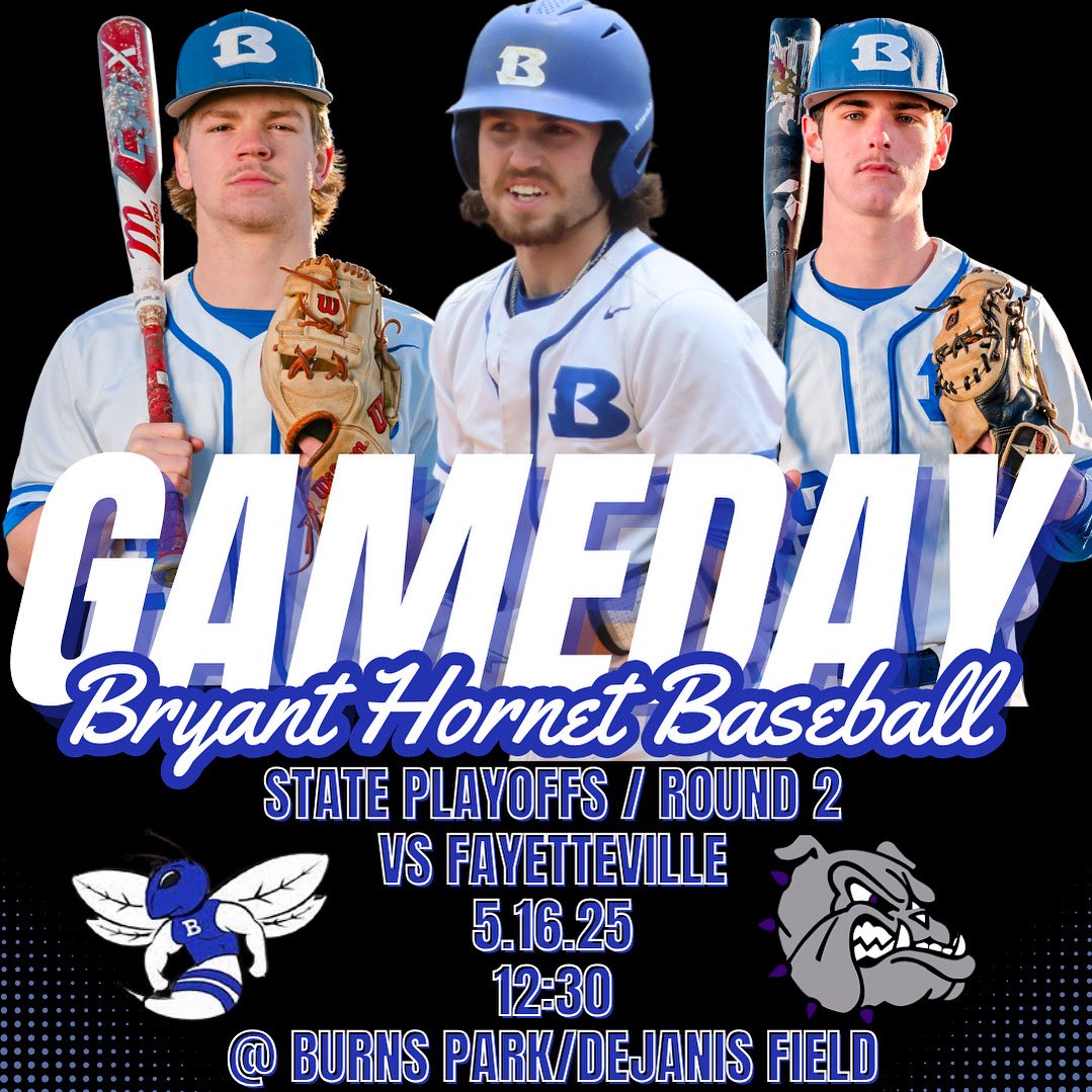 State Playoffs / Round 2
📆 5.16.25
🆚 Fayetteville
 📍Dejanis Field /Burns Park
🕛 12:30
🎟️ gofan.co/event/3588585
📺 web.gc.com/teams/psaCy0bL…