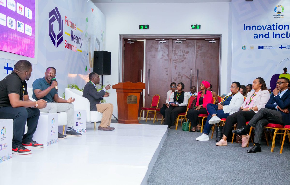 _futureready's tweet image. Earlier today, we joined Stanbic Bank for a session on Financial Inclusion for The Future: Youth, Access & Innovation where Vodacom Tanzania Head of M-Pesa Business Development shared how human-centered design sits at the heart of product development. Moreover, he further shared…