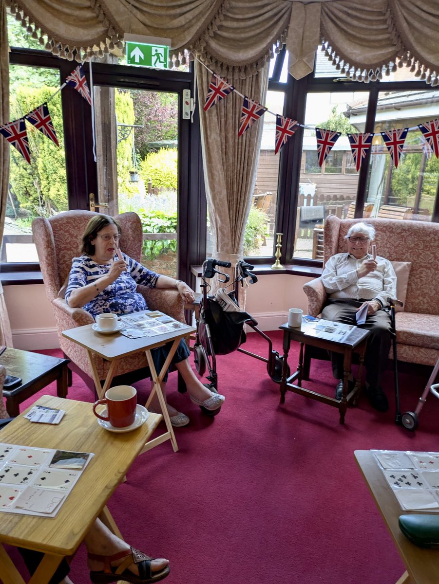 CroftCareHome's tweet photo. Earlier this week, our lovely residents gathered for an afternoon playing a favourite - Hoy Bingo! 🃏🙋🏻‍♀️

The room was full of energy, friendly competition, and lots of smiles. Well done to Irene and Stanley, our lucky winners of the day! 🥇

#carehome #hoybingo #bingo #games https://t.co/laeUTyzdqj