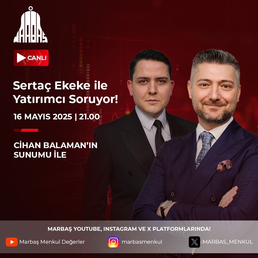 Cihan Balaman'ın (<a href="/cihan_balaman/">Cihan Balaman</a>) Moderatörlüğünde Sertaç Ekeke (<a href="/SertacEkeke/">Sertaç Ekeke</a>) ile Yatırımcı Soruyor Canlı Yayınımız Bu Akşam 21.00'da Marbaş Menkul Değerler YouTube Kanalında!                 

Yayınımıza Ulaşmak İçin Tıklayınız👇 youtube.com/live/alvxseUGY…

#herzamanyanında