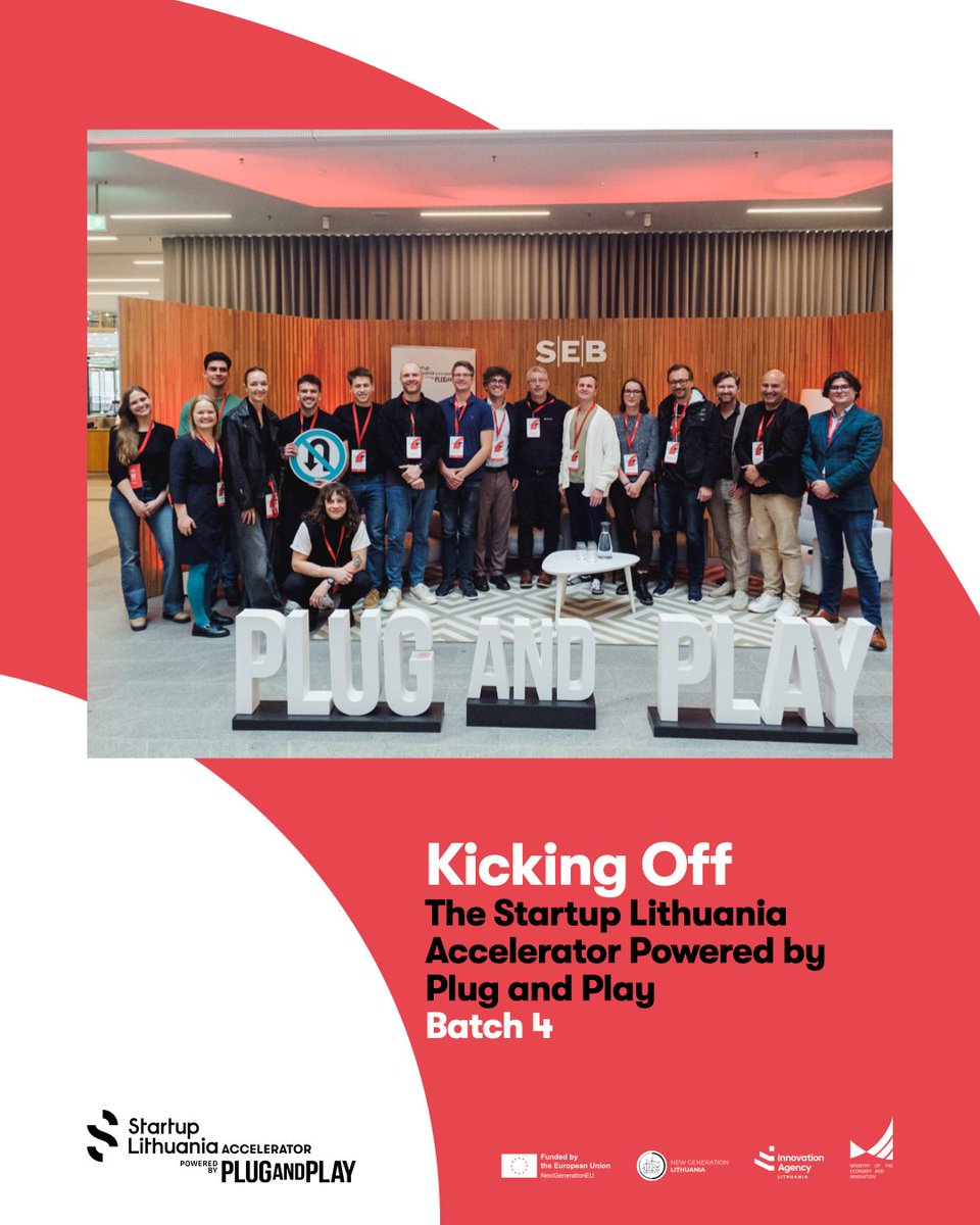 PlugandPlayTC's tweet image. What an amazing start to the #StartupLithuania Accelerator powered by Plug and Play, Batch 4! 🚀
Here's to an exciting year of growth and impact for these startups and the Lithuanian tech community

#PNPTCLithuania #accelerationprogram #fundingopportunities