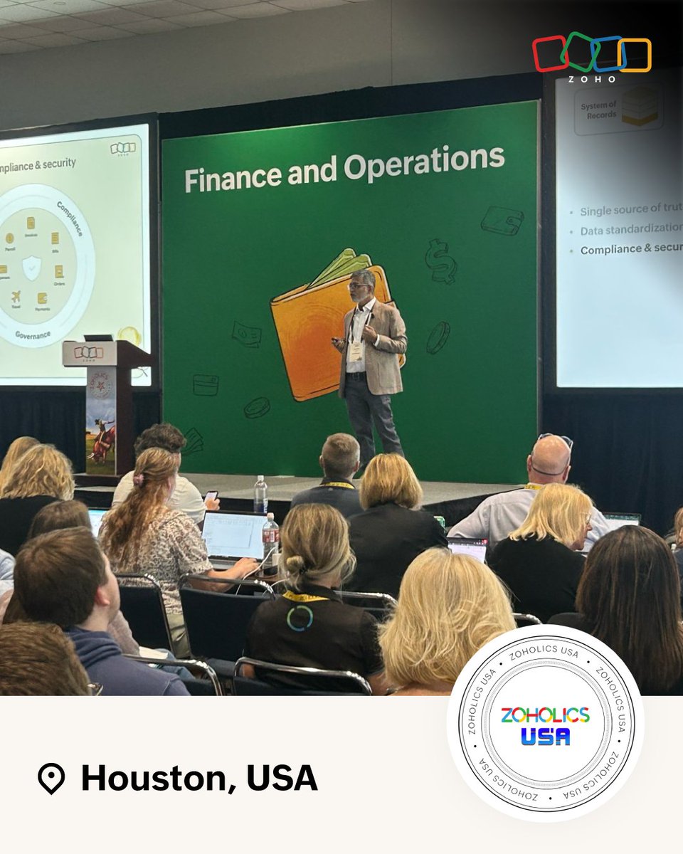 ZohoPayroll's tweet photo. #ZoholicsUSA2025—thank you for making it meaningful!

From product keynotes to hallway chats, the past few days reminded us that great software is only as good as the people it serves.

A huge thanks to everyone who stopped by. You made this experience what it was.

#Zoholics https://t.co/gnbWYEIvsB