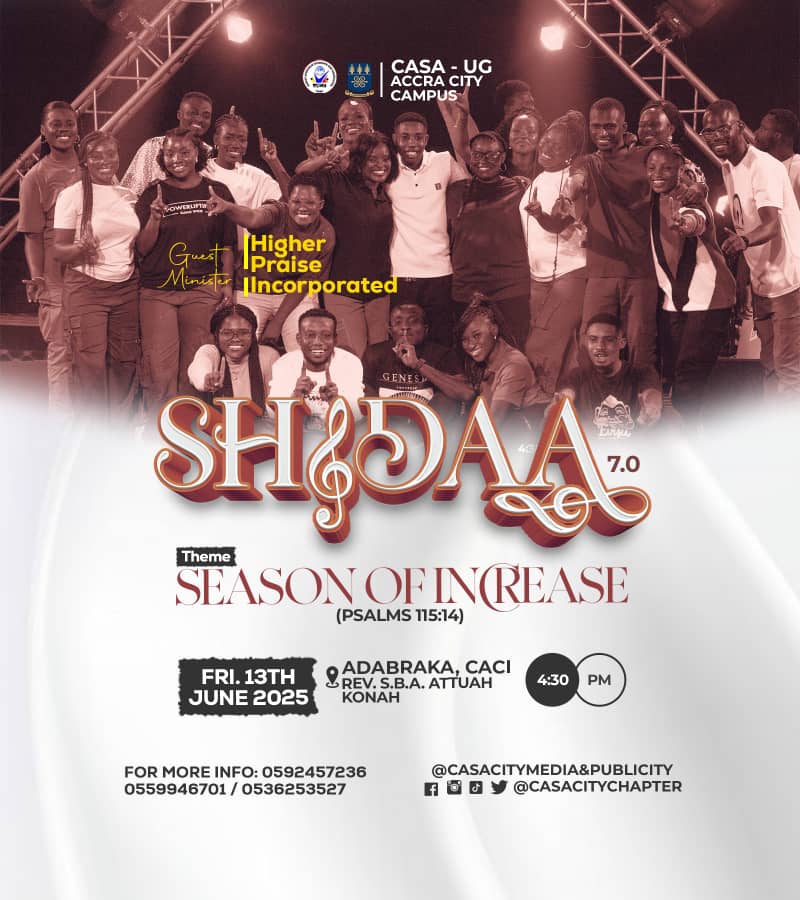 casacitychapter's tweet photo. Hey Family❤️ 
Your guess was spot on😊 Higher Praise is ministering live at SHIDAA 2k25 @cacheadoffice @cacinat_youth @Hpraise_inc https://t.co/pSYPD8gL1U