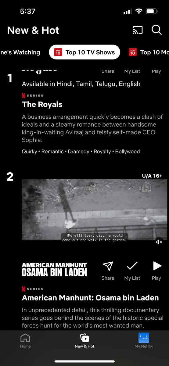 Can see the new Osama Bin Laden documentary trending on Netflix.
Just a reminder that the terrorist universities in Pakistan, where some of the roots of 9/11 can be found, were reduced to ashes a week ago. 
India is fighting the good fight, everyone should come on board.