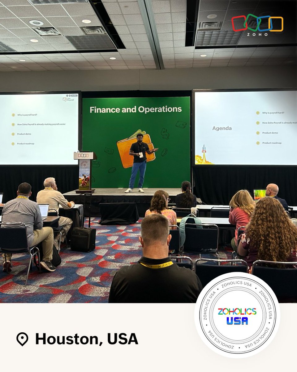 ZohoPayroll's tweet photo. #ZoholicsUSA2025—thank you for making it meaningful!

From product keynotes to hallway chats, the past few days reminded us that great software is only as good as the people it serves.

A huge thanks to everyone who stopped by. You made this experience what it was.

#Zoholics https://t.co/gnbWYEIvsB