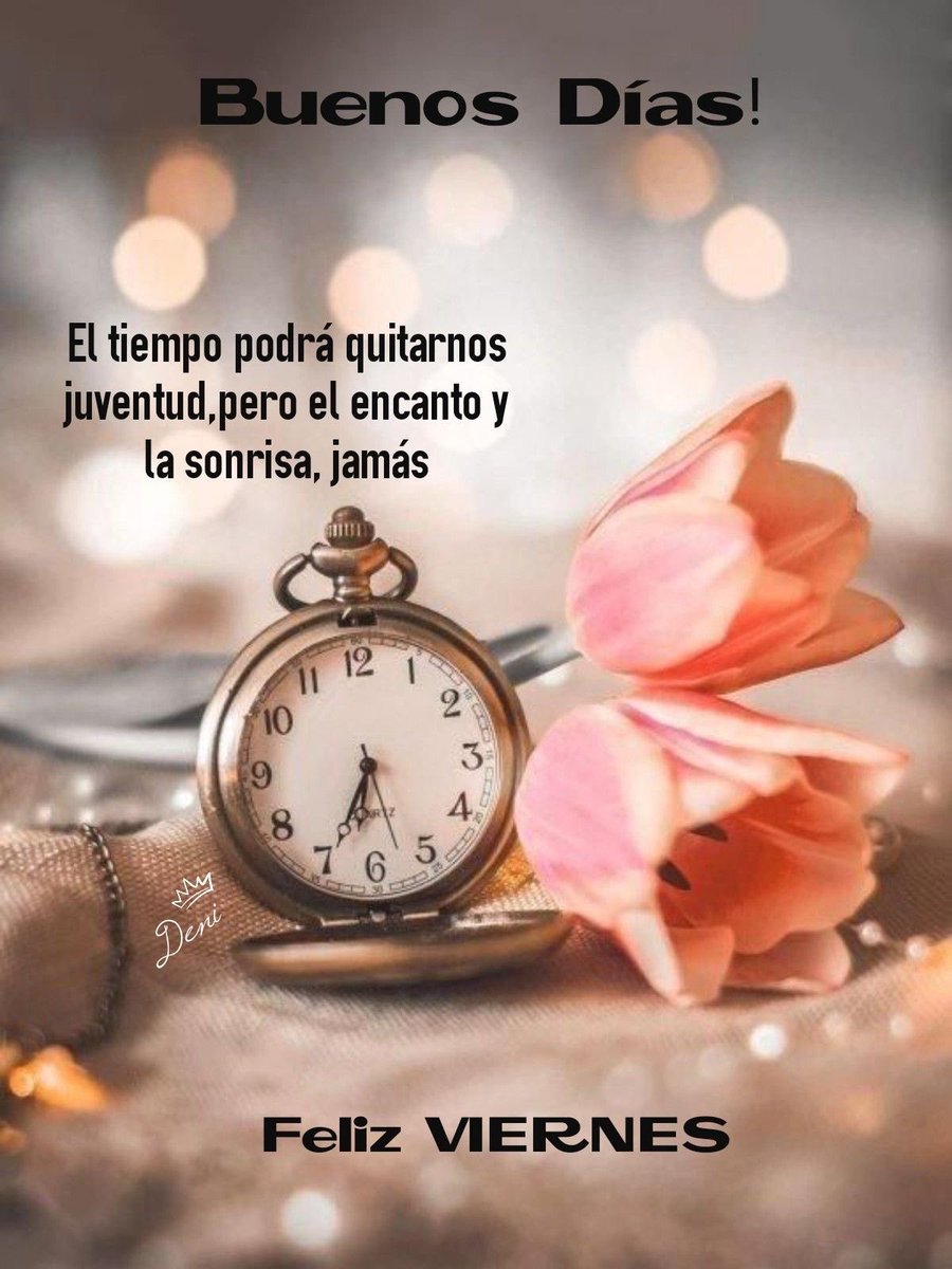 Buenos días!! El tiempo podrá quitarnos juventud, pero el encanto y la sonrisa jamás. Les deseo #FelizViernesATodos #FelizFinDeSemana #Animo <a href="/cgf59/">carlos garza falla</a> <a href="/sandritacorral/">Sandra Corral</a> <a href="/fdodiaznaranjo/">Naranjo.·.</a>