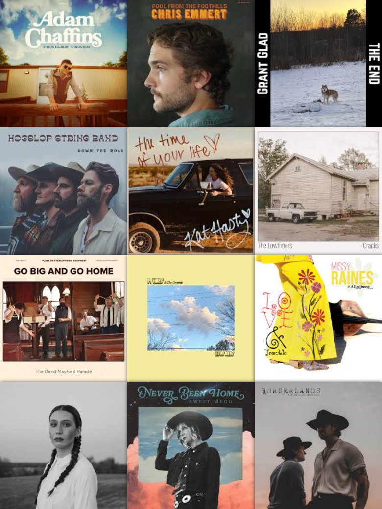 Release Roundup 16-May-2025. New albums by: Adam Chaffins, Chris Emmert, Grant Glad, Hoglsop String Band, Kat Hasty, The Lowtimers, The David Mayfield Parade, P. Vines &amp; The Cryptids, Missy Raines &amp; Allegheny, Ken Pomeroy, Sweet Megg, Talbott Brothers, and Justin Clyde Williams.