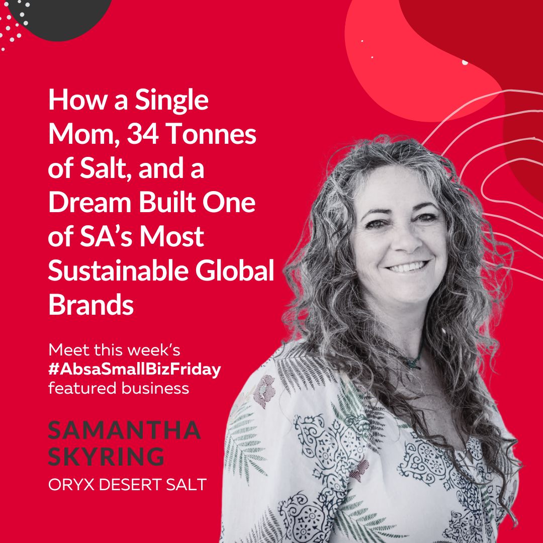 SmallBizFriday's tweet image. Meet the #AbsaSmallBizFriday Featured Business of the week - Oryx Desert Salt. Read their inspiring story here:
ow.ly/SBAg50VTQ2I @Absasouthafrica @nsbcafrica