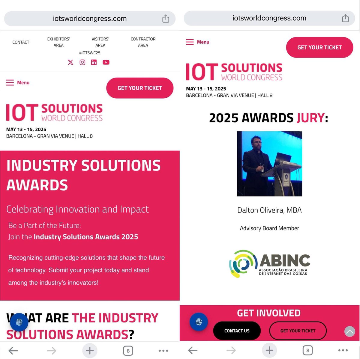 wardston's tweet photo. Happy to collab one more year in a row as #jury #member for #IoTSWC #IoTSWC25 #BCC #BCC25 #Awards @IOTSWC @BcnCyberCon #ABINC #IoT #AI #ML #DL #GenAI #InternetOfThings #ArtificialIntelligence  #MachineLearning #DeepLearning #GenerativeAI #Industry40 https://t.co/hLWIbaDvGt